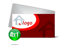 Cartão de visita 4x1 cor - couche 300g - VTF - 1000un
